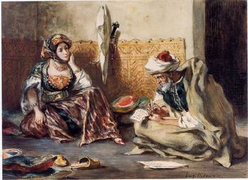 Arab or Arabic people and life. Orientalism oil paintings  395